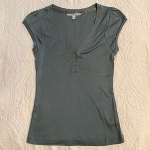 Tommy Hilfiger M green/blue shirt with flower buttons